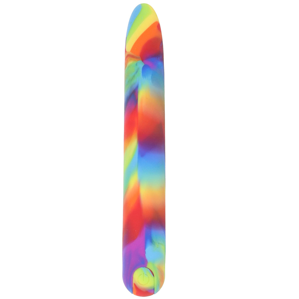 Bang! Rainbow Silicone Slim Vibe Vibrators > Traditional Vibrators - Tophatter Daily Deals